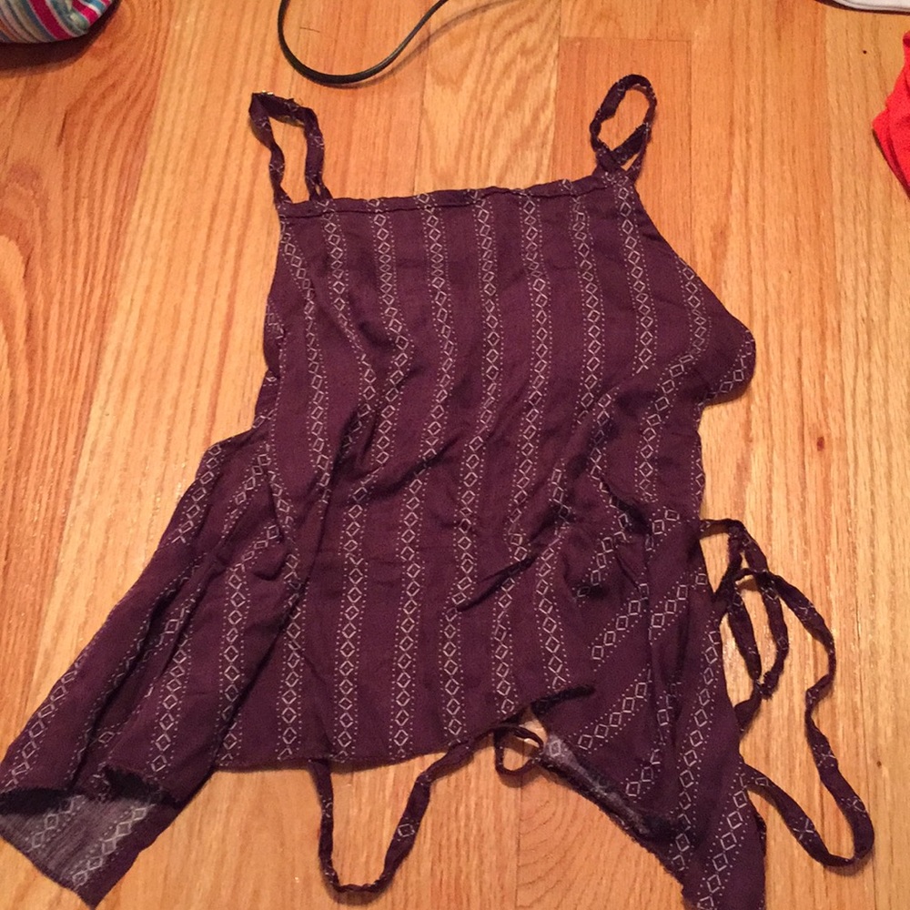 Open back tank top